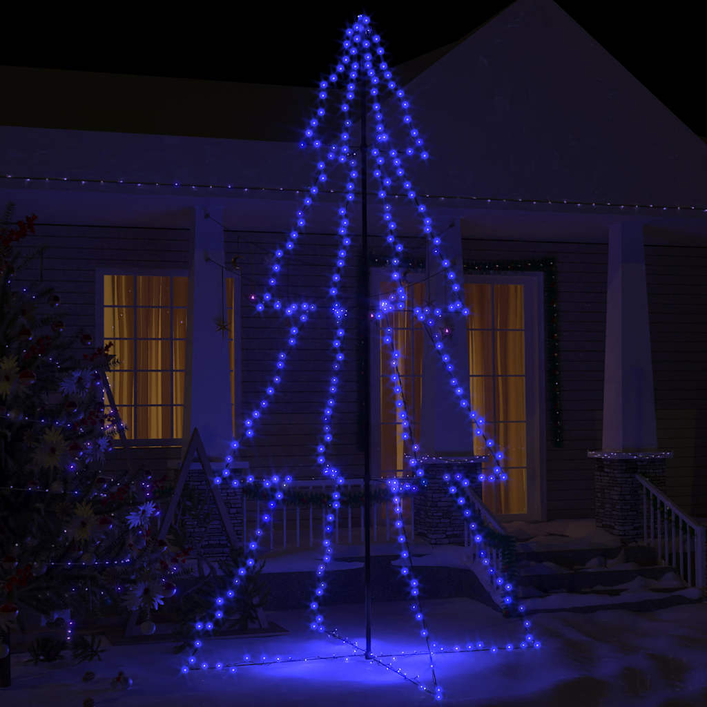 Christmas Cone Tree 360 LEDs Indoor and Outdoor 143x250 cm